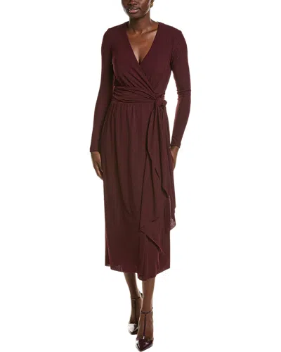 Reiss Oe Maddie Dress In Burgundy