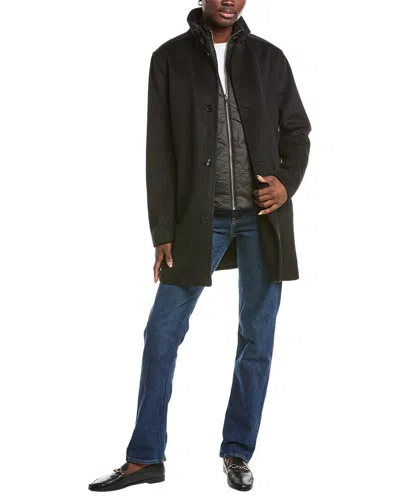 Reiss Oe Moat Wool Overcoat In Black