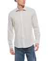 Reiss Oe Oreste Striped Shir Top In Gray
