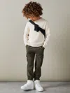 Reiss Off White Cloud 3-9 Yrs Wool Blend Crew Neck Jumper