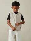 Reiss Off White Hayes 9-13 Yrs Cotton Quilted Gilet
