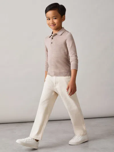 Reiss Off White Jeans In Multi