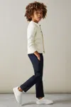 Reiss Off White Lockhurst Wool Cable Knit Cardigan