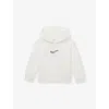 Reiss Off White Manilla Brand-embroidered Cotton-blend Hoody 9 In White