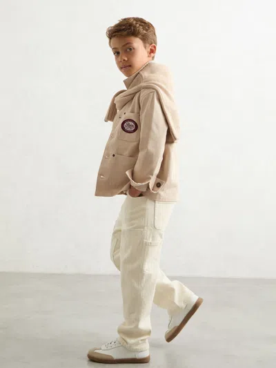 Reiss Kids' Off White Shirt In Red