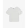 Reiss Kids' Off White Tane Oversized Cotton-jersey T-shirt 9-13