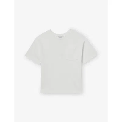 Reiss Kids' Off White Tane Oversized Cotton-jersey T-shirt 9-13