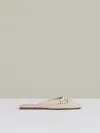 Reiss Off White Woven Slip-on Mules In White