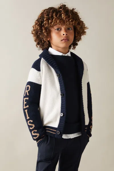 Reiss 11 Years In Off White/navy