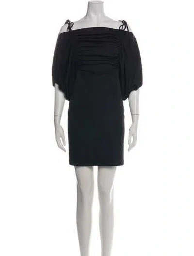 Pre-owned Reiss Off-the-shoulder Mini Dress In Multi