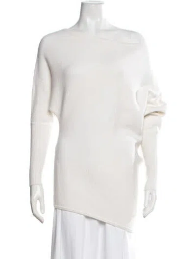 Pre-owned Reiss Off-the-shoulder Sweater In Neutrals