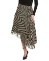 Reiss Oksana Midi Skirt In Gold