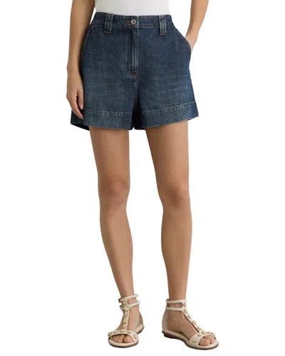 Reiss Olivia Lyocell Denim Relaxed Short