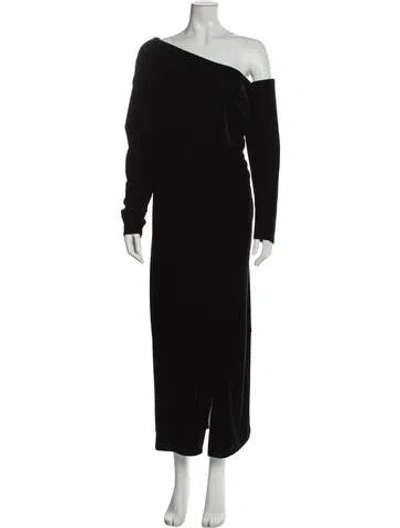 Pre-owned Reiss One-shoulder Long Dress In Multi