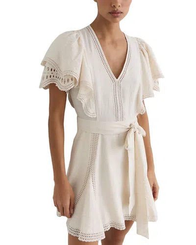 Reiss Opal Mini Dress In White