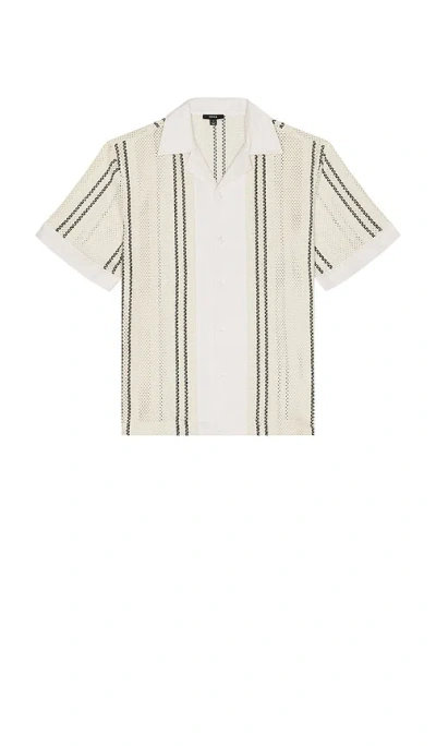 REISS OPAL STRIPE SHORT SLEEVE SHIRT