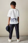 Reiss 8 Years In Optic White/navy