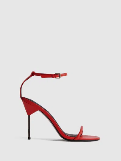 Reiss Orange Strappy Pin Heel Sandals
