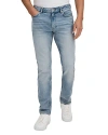 REISS ORDU-WASHED SLIM FIT JEANS IN LIGHT BLUE