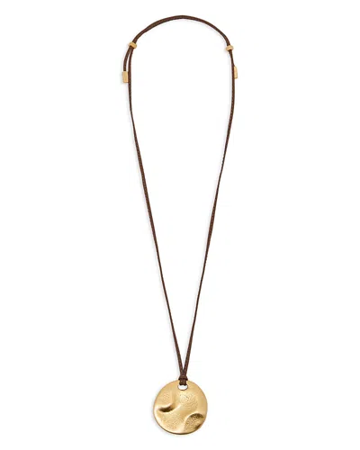 Reiss Orla Sculptural Disc Pendant Necklace In Gold