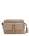 Reiss Orla-suede Camera Bag In Gray