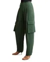 Reiss Orla Wide Leg Pleated Cargo Trousers In Green