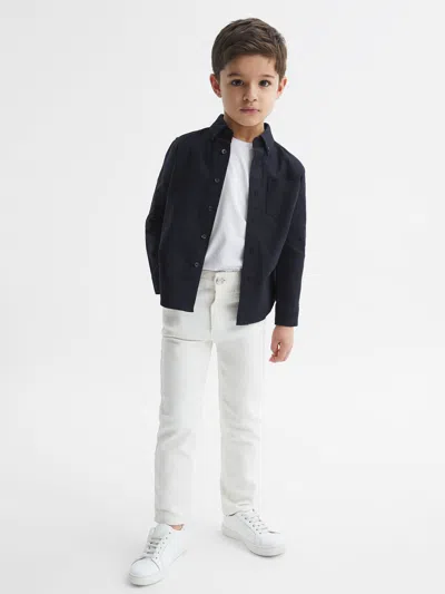 Reiss Navy 9-14 Yrs Button Down Oxford Shirt