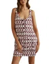 Reiss Oxsana Printed Mini Dress In Multi