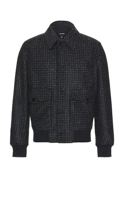 Reiss Packer Wool Button Through Jacket In Blue