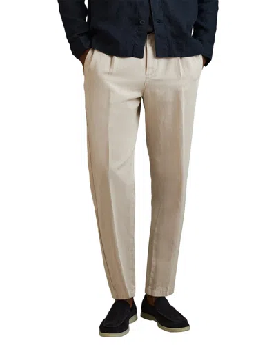 Reiss Pact Linen Relaxed Trouse Trouser In Neutral