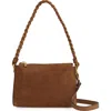 Reiss Paige Suede Crossbody Bag In Beige