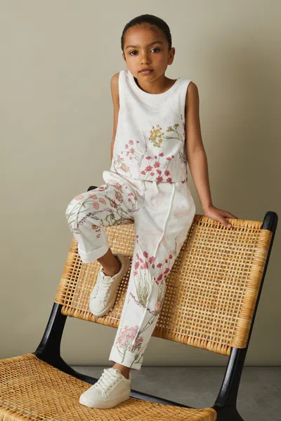 Reiss Pale Pink 9-13 Yrs Cotton Vest And Joggers Set