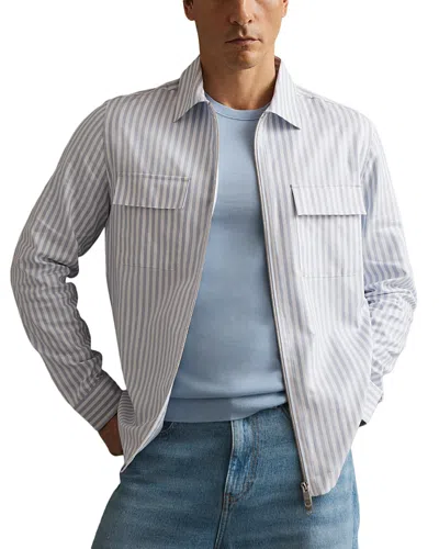 Reiss Palina Zip Front Shirt In White
