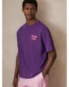 Reiss Palm Graphic Tee In Purple