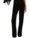 Reiss Parisa Velvet Flare Trouser In Black