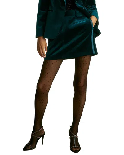 Reiss Parisa Velvet Mini In Green