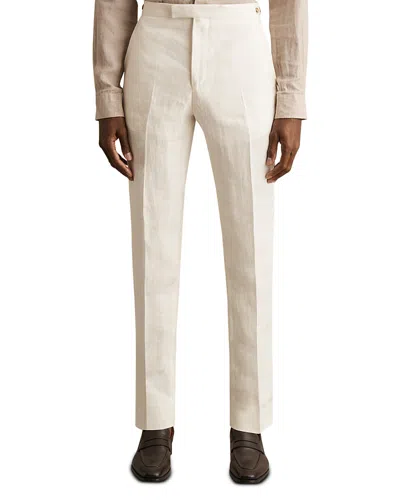 Reiss Park Linen Slim Fit Trousers