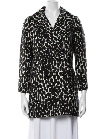 Pre-owned Reiss Patterned Blazer In Black