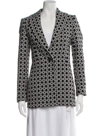 Pre-owned Reiss Patterned Evening Jacket In Black
