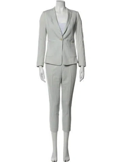Pre-owned Reiss Patterned Pantsuit In Grey