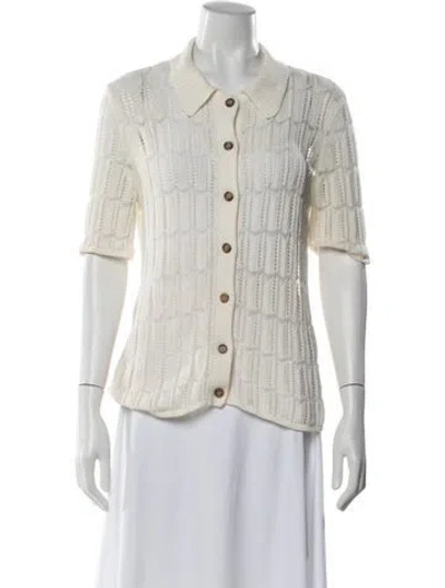 Pre-owned Reiss Patterned Sweater In Neutral