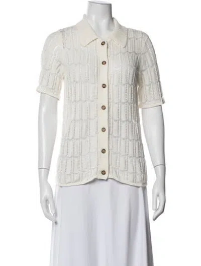 Pre-owned Reiss Patterned Sweater In Neutral