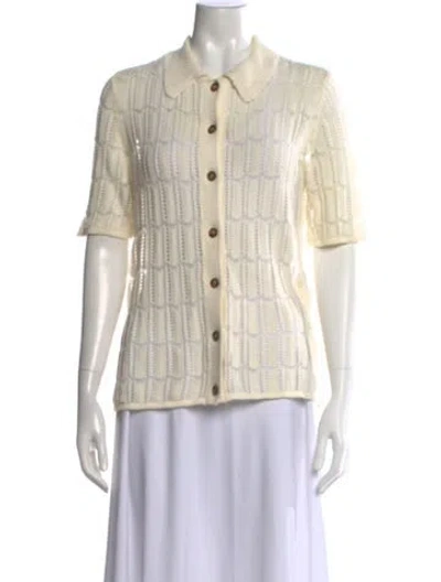 Pre-owned Reiss Patterned Sweater In Neutrals