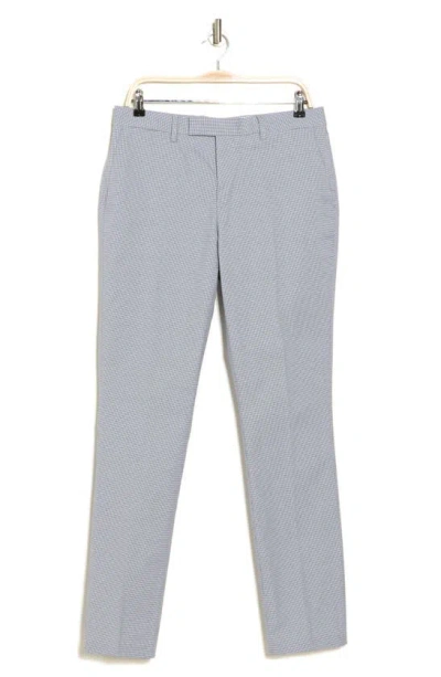 Reiss Pause Microcheck Pants In Blue