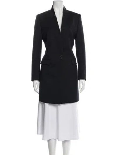 Pre-owned Reiss Peacoat In Gray