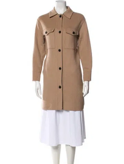Pre-owned Reiss Peacoat In Neutral