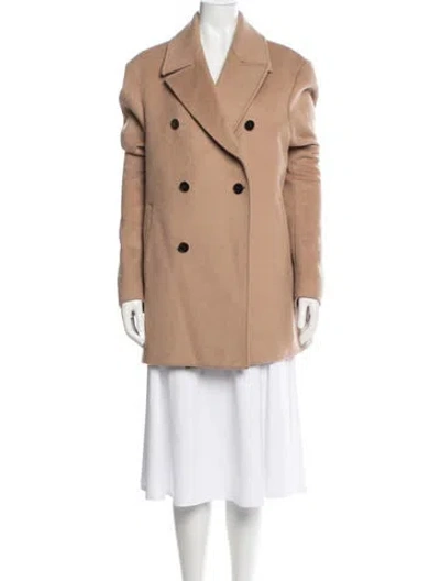 Pre-owned Reiss Peacoat In Neutrals