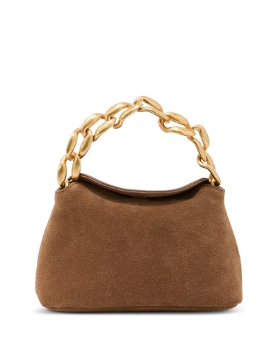 Reiss Peony Suede Handbag In Brown