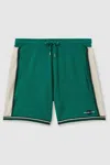 Reiss Green/white | Ché Towelling Drawstring Shorts In Green/white