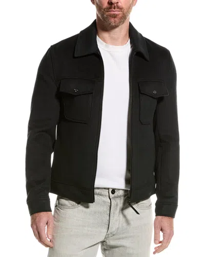 REISS REISS PERIDOE ZIP-THROUGH WOOL-BLEND SHACKET